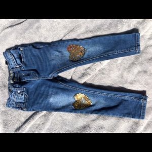 Vigoss jeans, with gold sequins